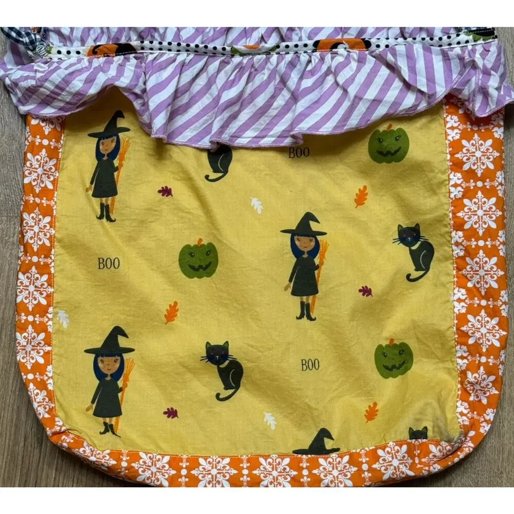 Matilda Jane Tote Halloween Shoulder Bag Fabric Candy Trick Or Treat Reversible